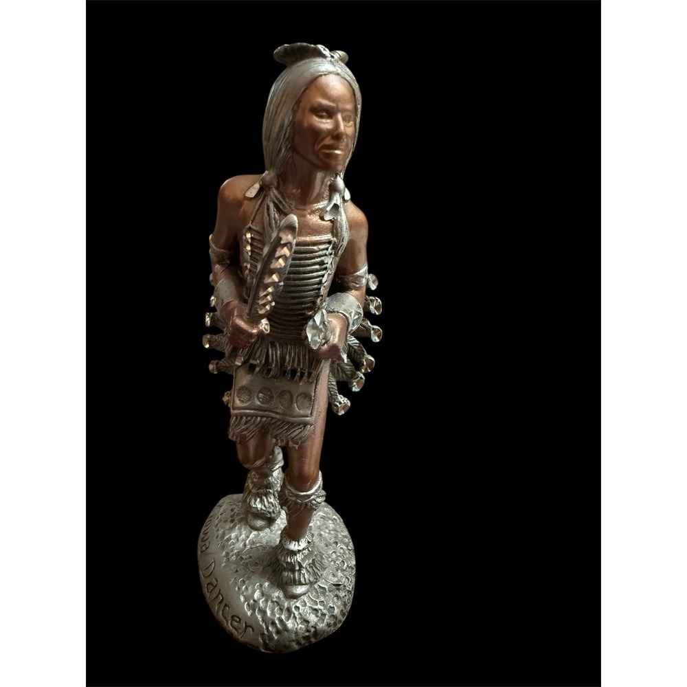 Masterworks Fine Pewter Kiowa Dancer Figurine 1990 Native American Decor Statue